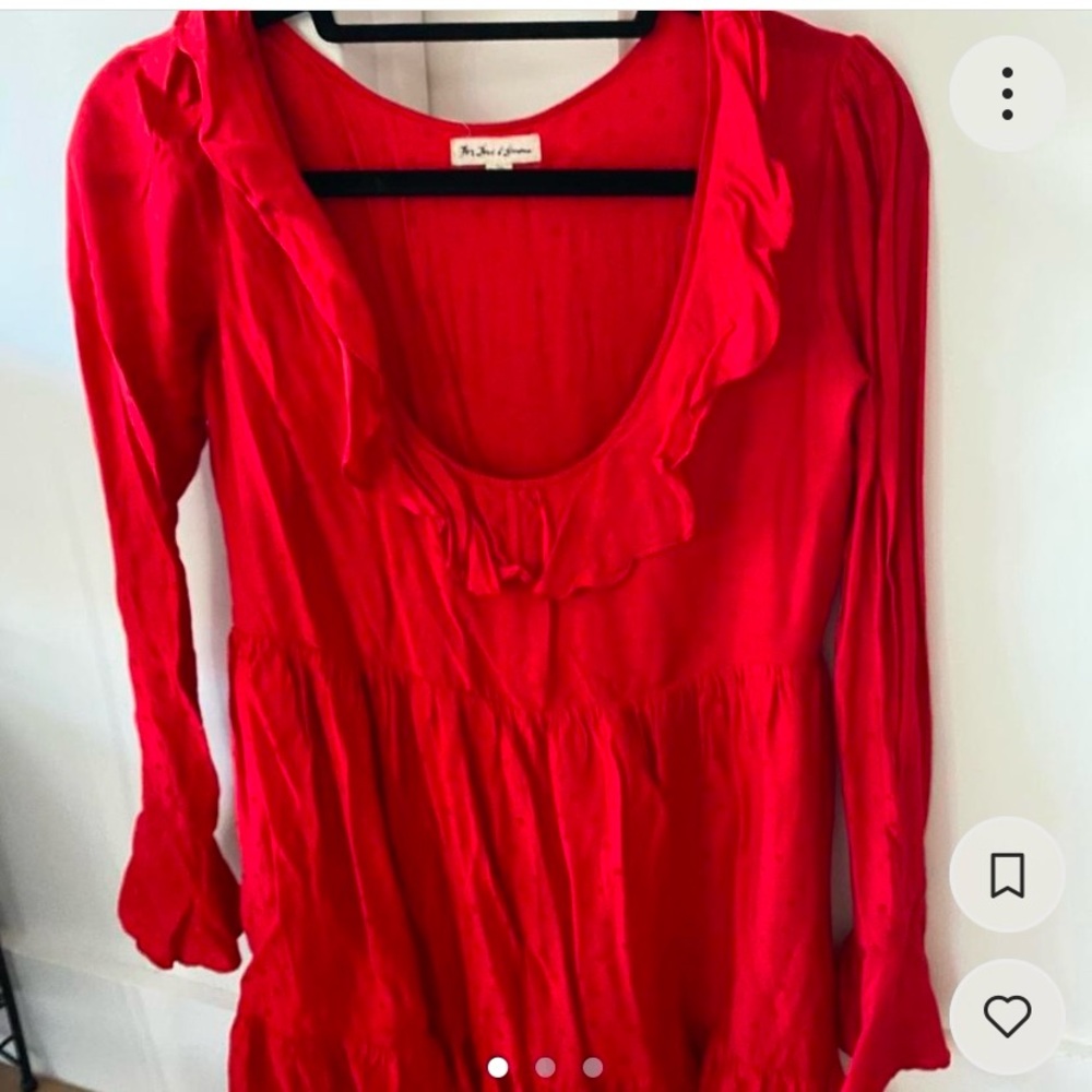 For love and lemons silk blend top